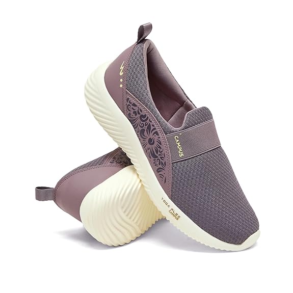 Women’s Mauve Slip-On Walking Shoes