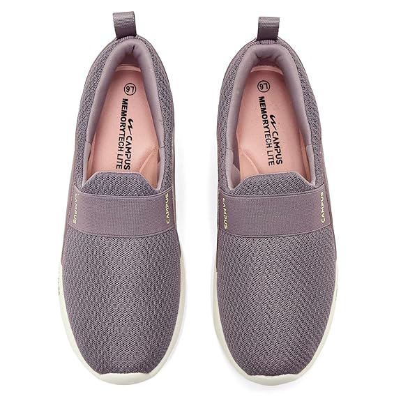 Women’s Mauve Slip-On Walking Shoes