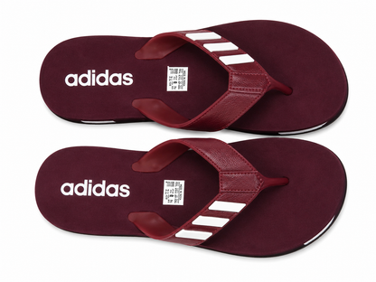 Maroon Sporty Toe Post Comfort Casual Flip Flops