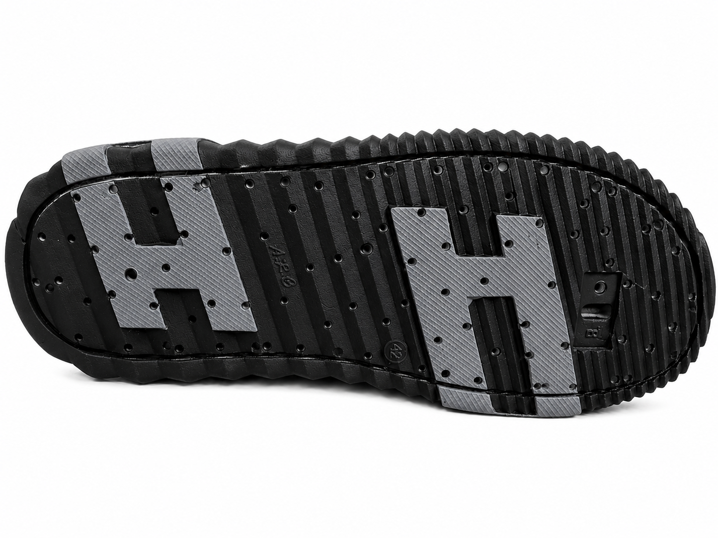 Sporty Black Comfort Slip-On Casual Slide Sandals
