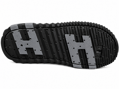 Sporty Black Comfort Slip-On Casual Slide Sandals
