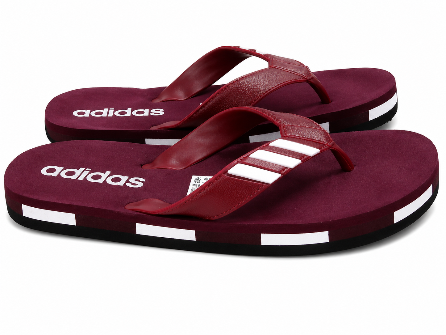 Maroon Sporty Toe Post Comfort Casual Flip Flops