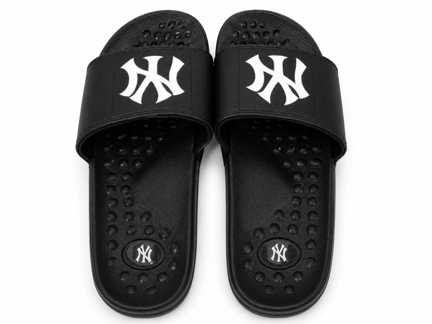 Black Logo Comfort Slide Sandals Casual Daily Wear