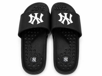 Black Logo Comfort Slide Sandals Casual Daily Wear