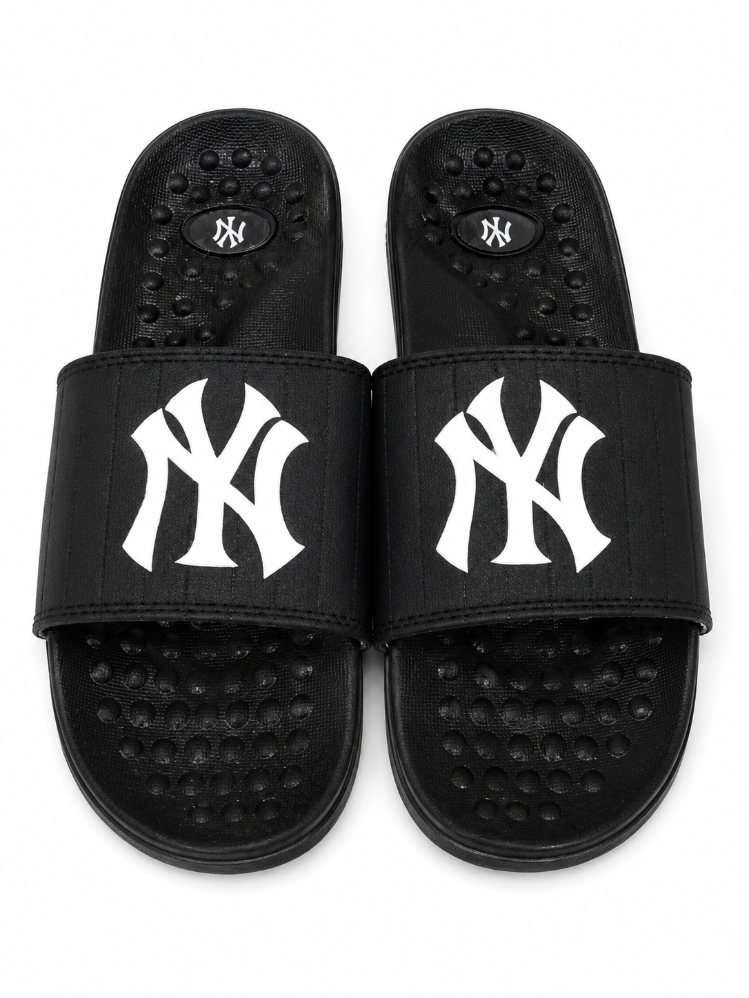 Black Logo Comfort Slide Sandals Casual Daily Wear