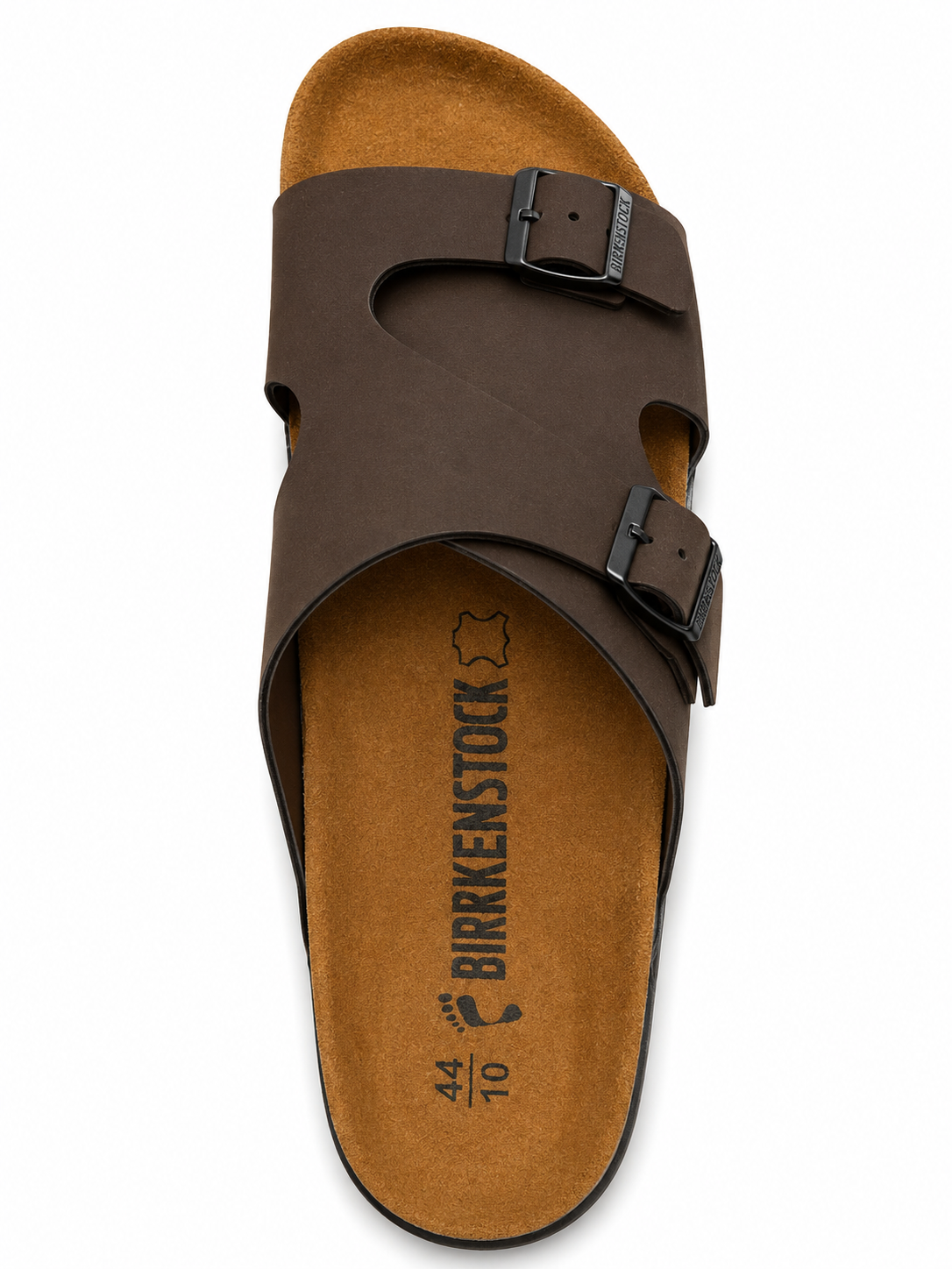 Stylish Brown Double Buckle Comfort Casual Sandals