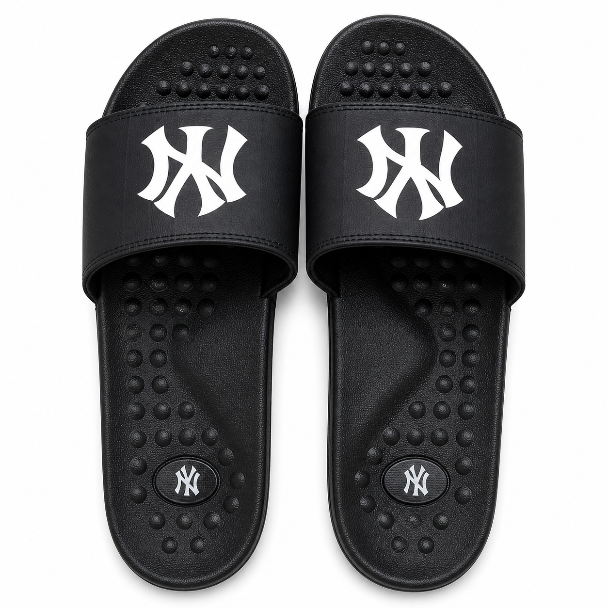 Black Logo Comfort Slide Sandals Casual Daily Wear