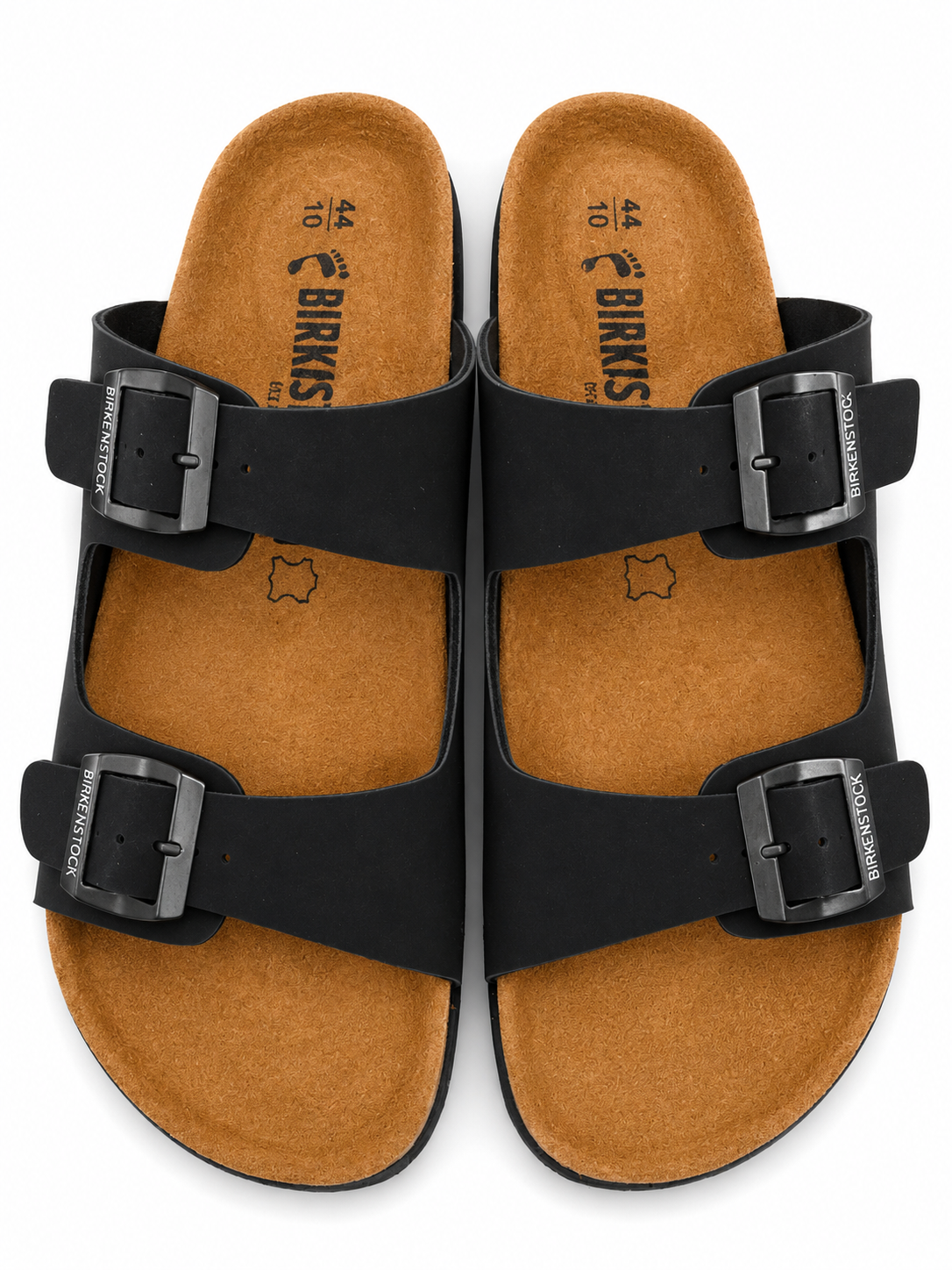 Classic Black Double Strap Comfort Casual Sandals