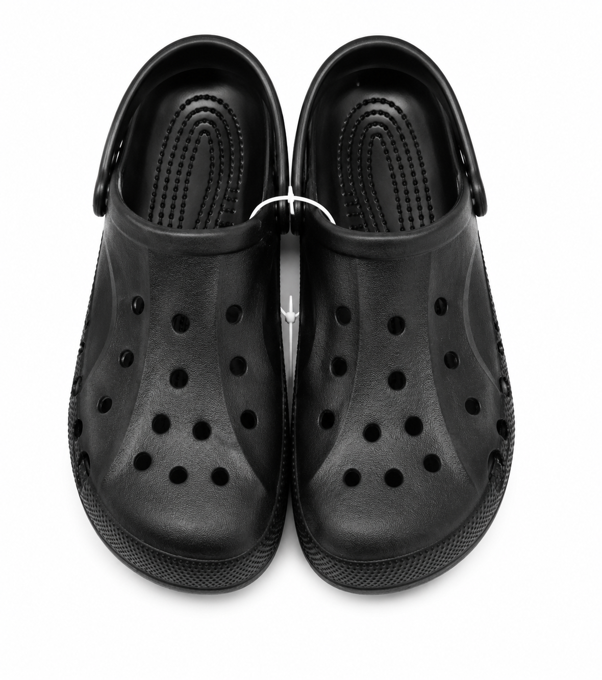 Black Lightweight Ventilated Comfort Clogs Casual Slip-On
