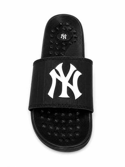 Black Logo Comfort Slide Sandals Casual Daily Wear