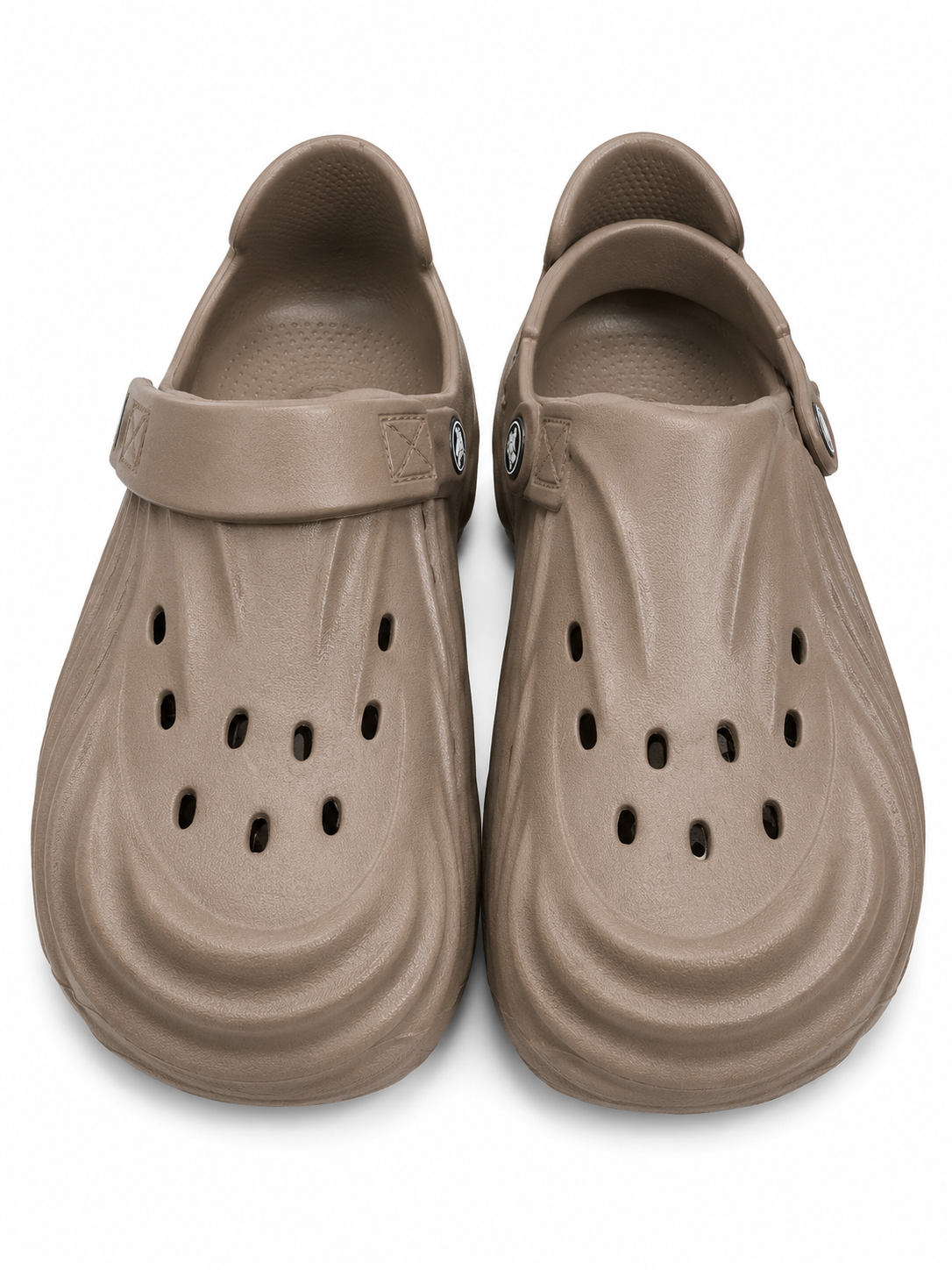 Brown Lightweight Ventilated Comfort Clogs Casual Slip-On